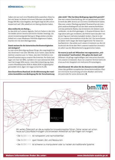 Interview Immofinanz CEO Oliver Schumy - Börse Social Magazine #08