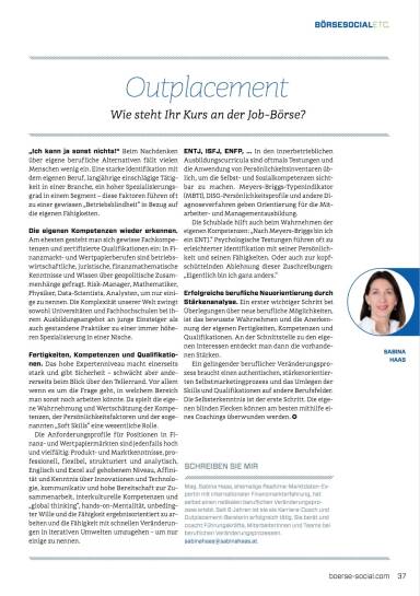 Outplacement: Wie steht Ihr Kurs an der Job-Börse?  - Börse Social Magazine #08