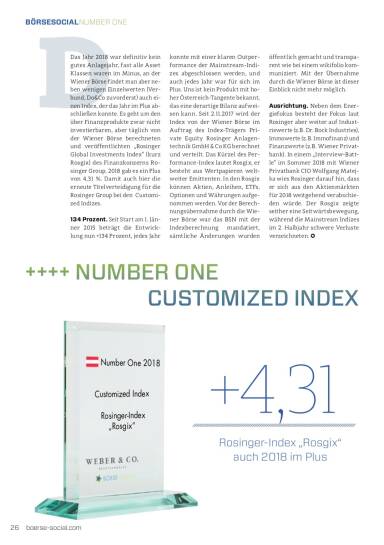 Number One 2018 Rosgix Customized Index