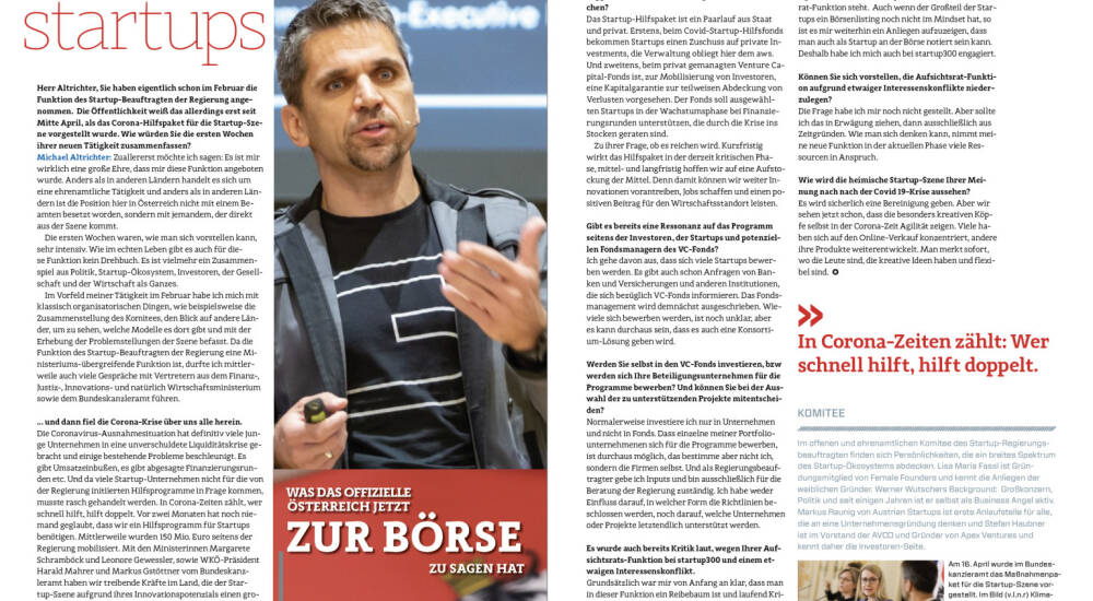 Michael Altrichter A Ber Die Pla Ne In Seiner Neuen Funktion Aufkommende Kritik Startups Und Ba Rse Magazine Stories Boerse Social Com