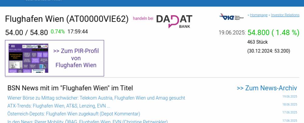 Wie Warimpex, Pierer Mobility, Zumtobel, Flughafen Wien, Frequentis und