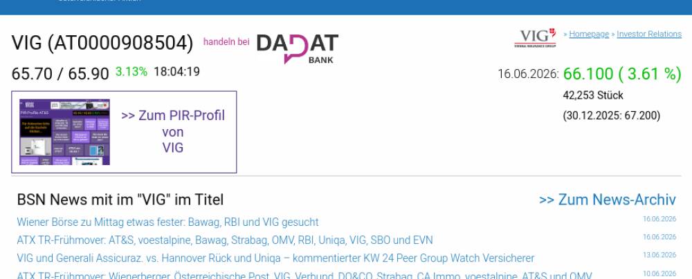 Wie AT&S, VIG, SBO, Erste Group, RBI und Andritz für Gesprächsstoff im ...