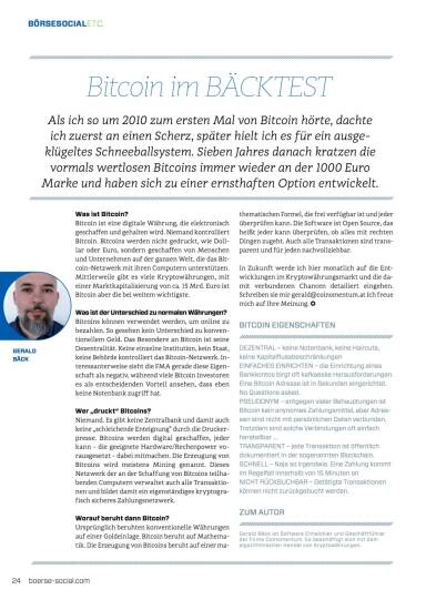 Bitcoin im B&Auml;CKTEST