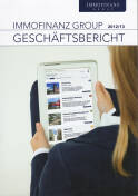Vorne/Front of book 'Bericht Geschäfts - Immofinanz Group...