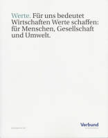 Vorne/Front of book 'Bericht Geschäfts - Verbund Geschäft...