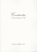 Vorne of book 'Bericht Gesch&auml;fts - Constantia Industrieho...