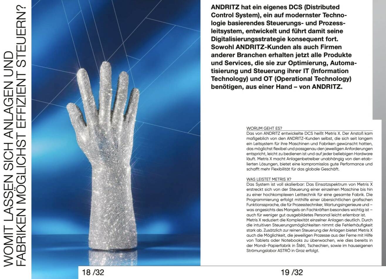 Doppelseite Andritz Geschäftsbericht 2019