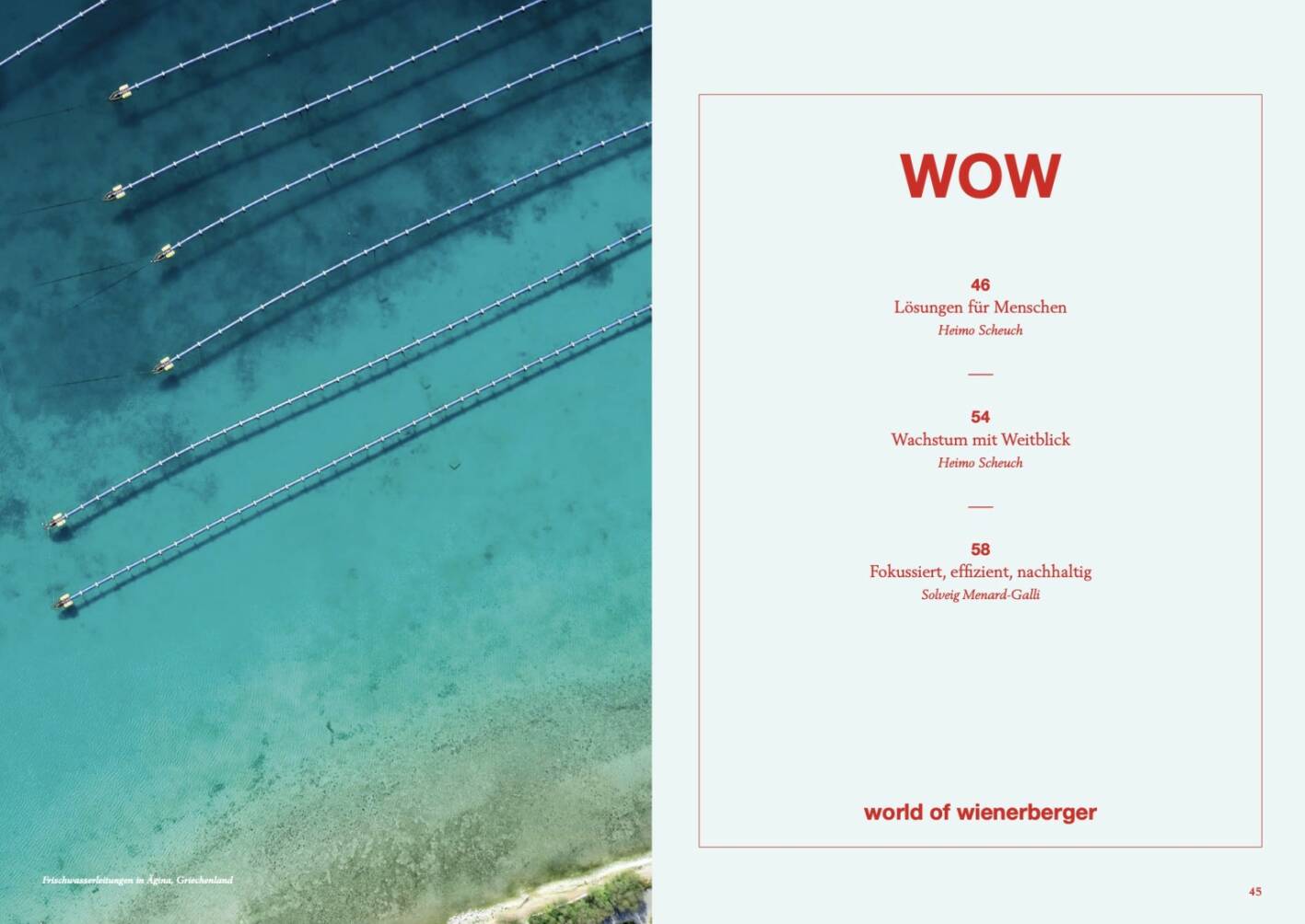 Doppelseite Wienerberger Geschäftsbericht 2019