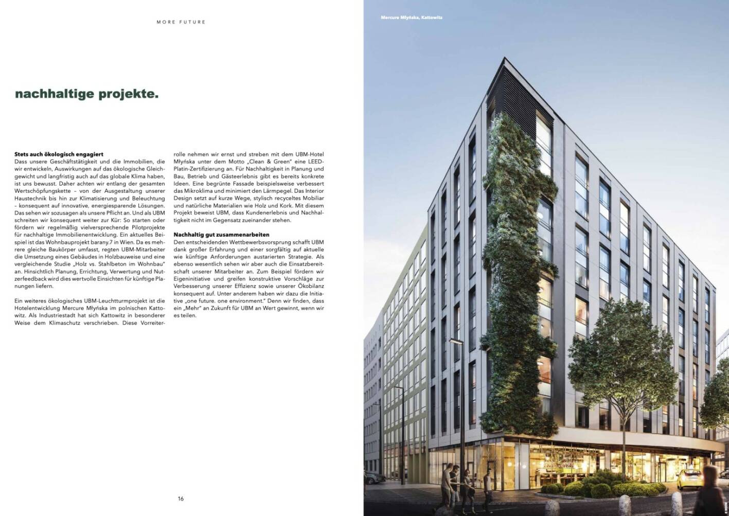 Doppelseite UBM Geschäftsbericht 2019