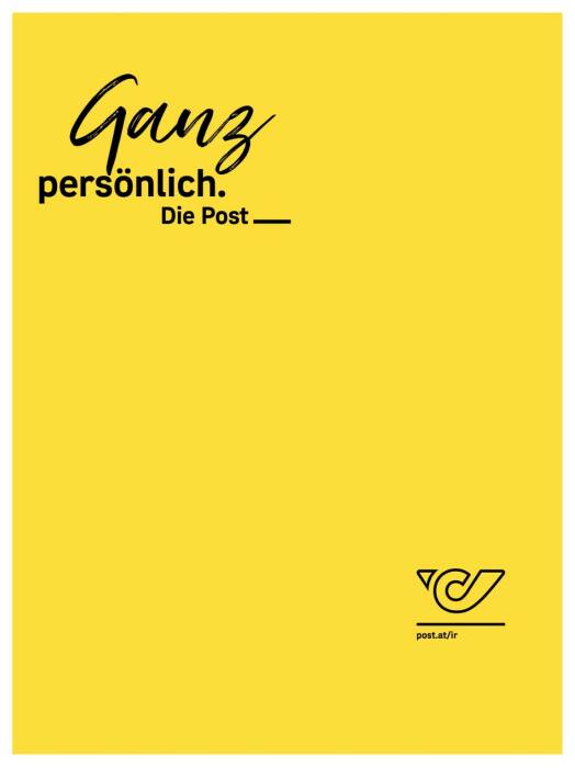 Rückseite Österr. Post Geschäftsbericht 2019