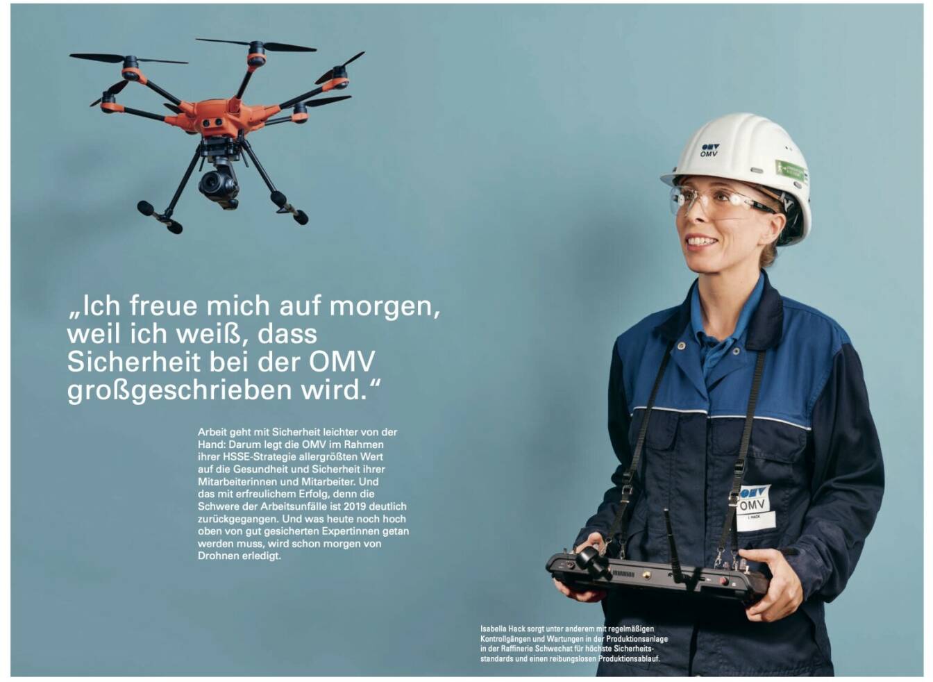 Doppelseite OMV Geschäftsbericht 2019