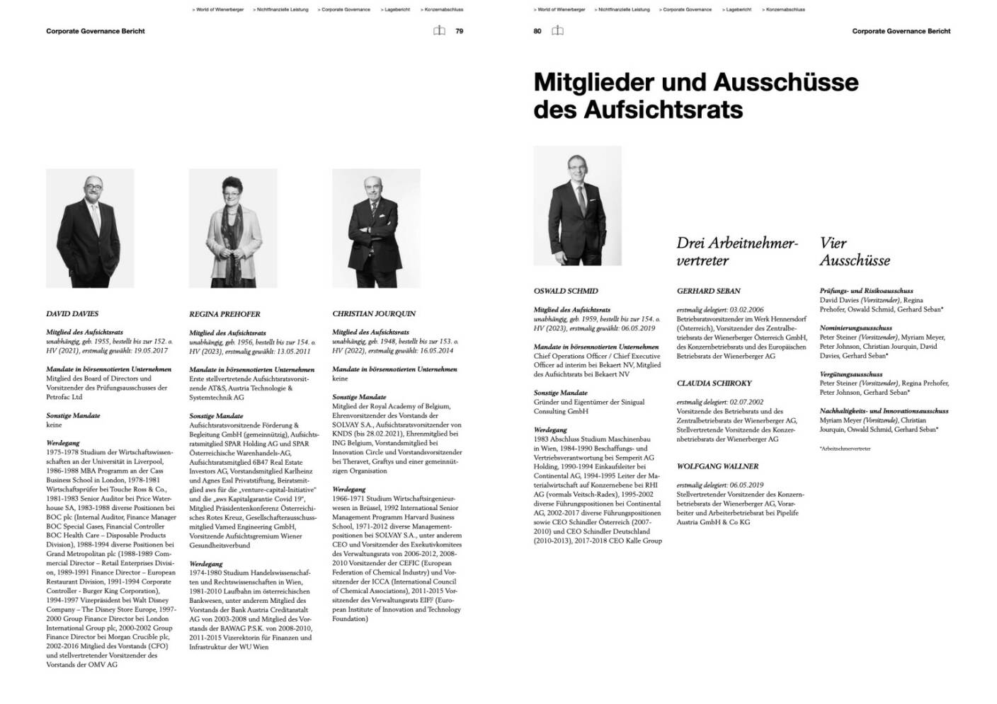 Doppelseite Wienerberger Geschäftsbericht 2020