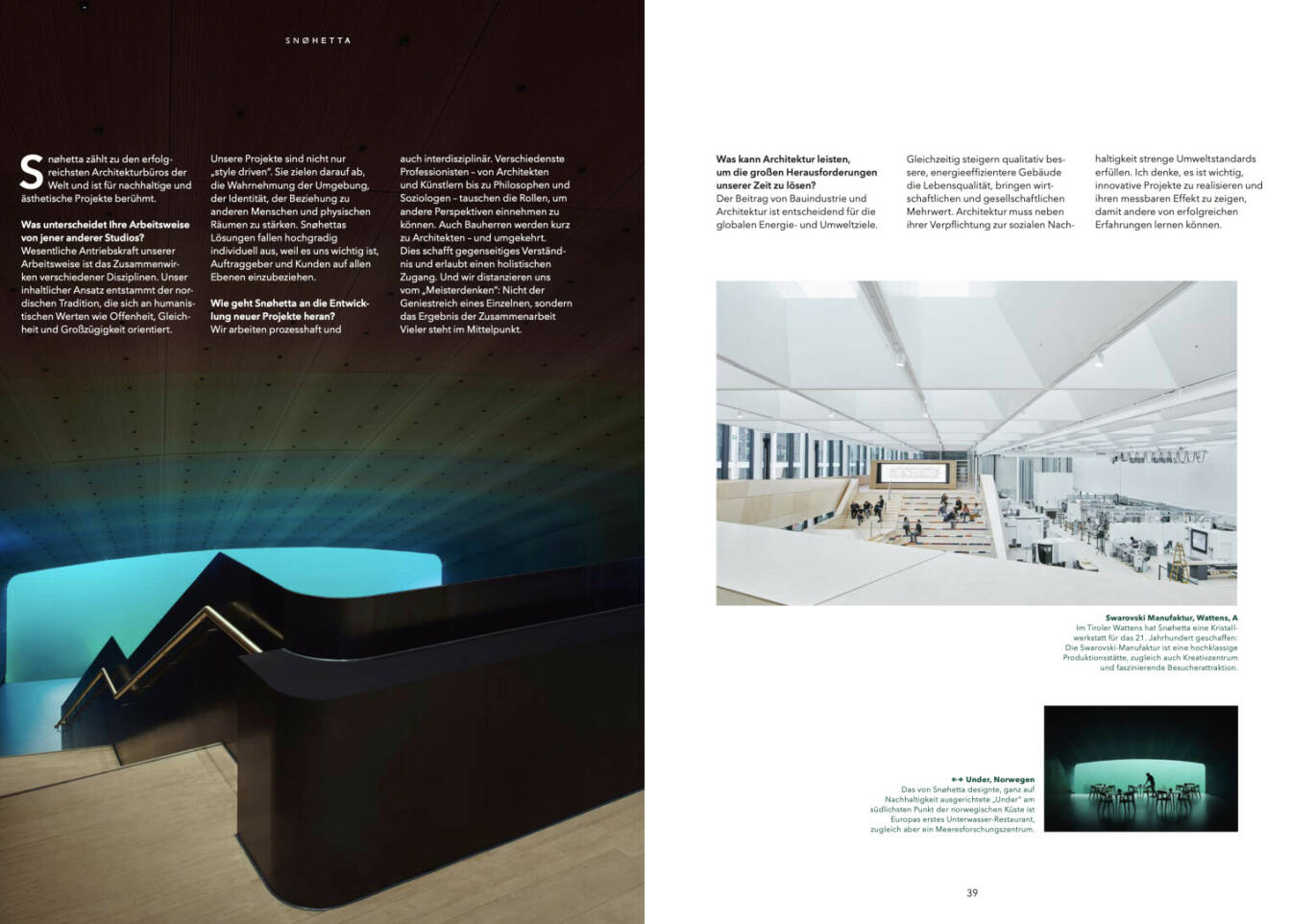 Doppelseite UBM Geschäftsbericht 2020