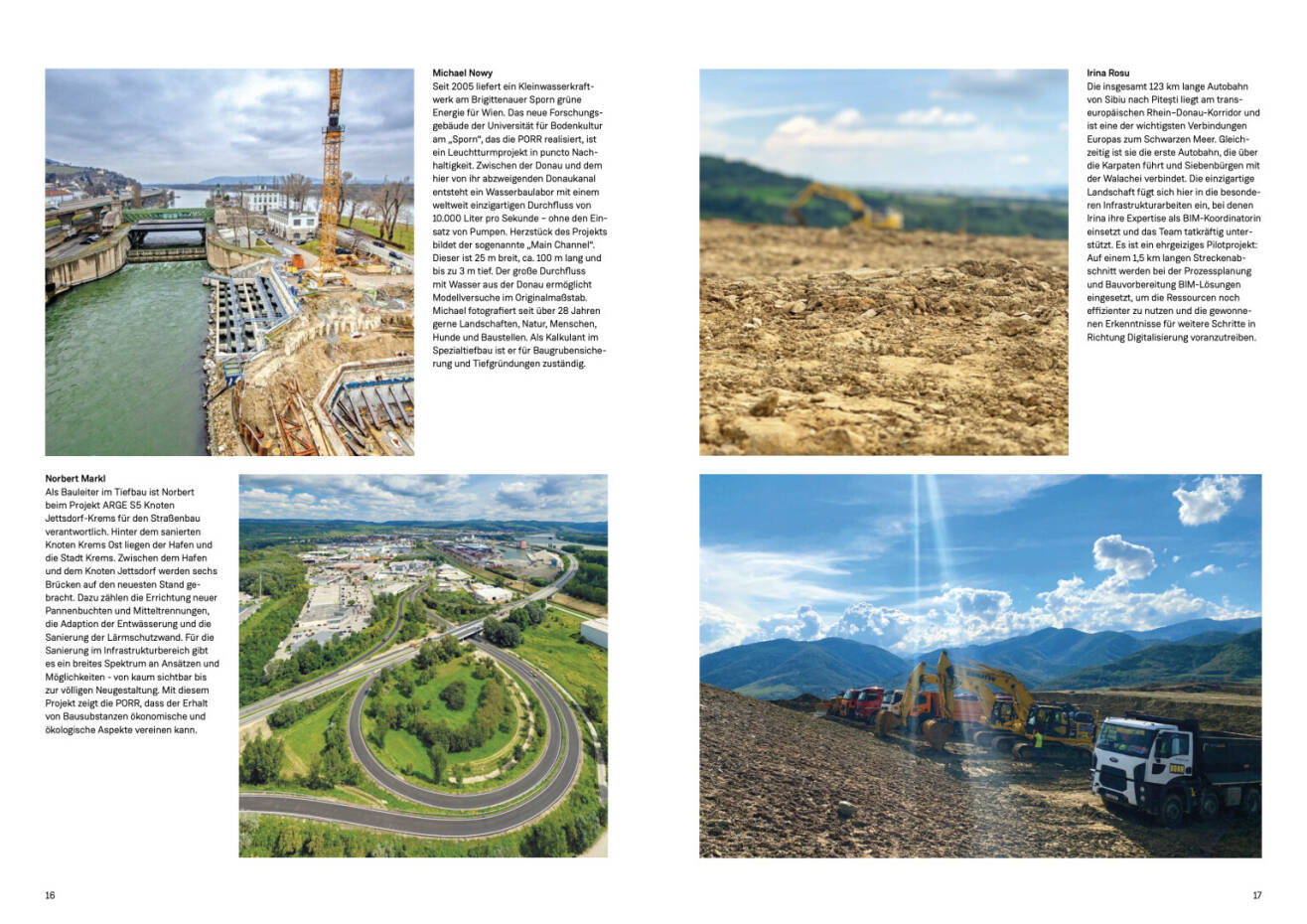 Doppelseite Porr Geschäftsbericht 2020