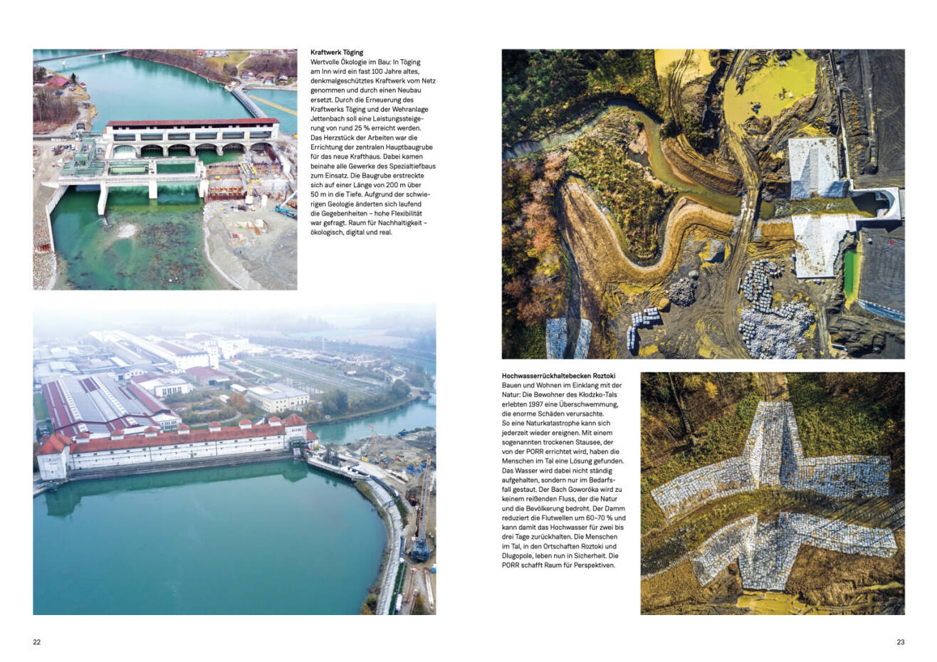 Doppelseite Porr Geschäftsbericht 2020