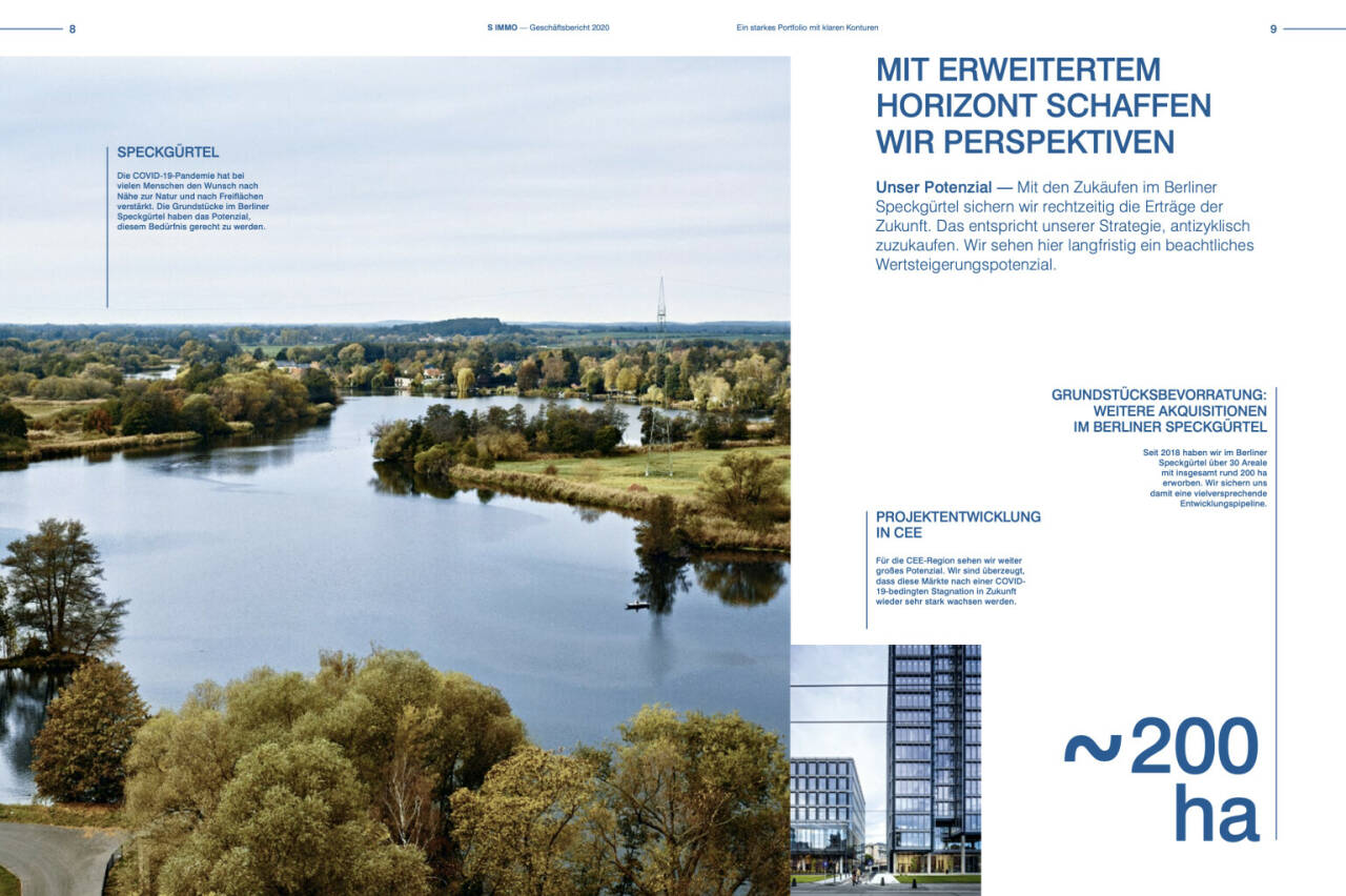 Doppelseite S Immo Geschäftsbericht 2020