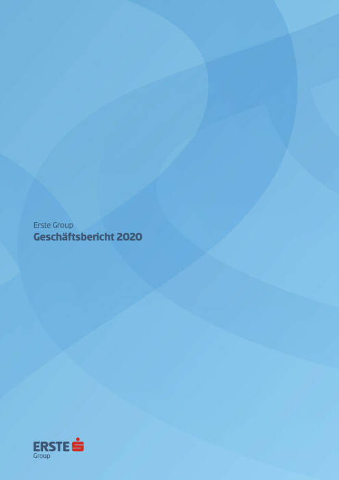 Vorderseite Erste Group Geschäftsbericht 2020