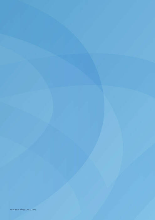 Rückseite Erste Group Geschäftsbericht 2020