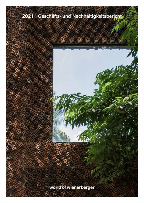 Vorderseite Wienerberger Geschäftsbericht 2021