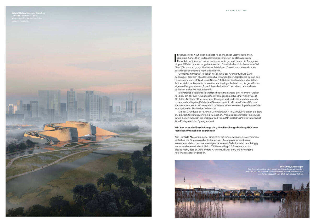 Doppelseite UBM Geschäftsbericht 2021