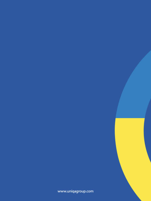 Rückseite Uniqa Geschäftsbericht 2021