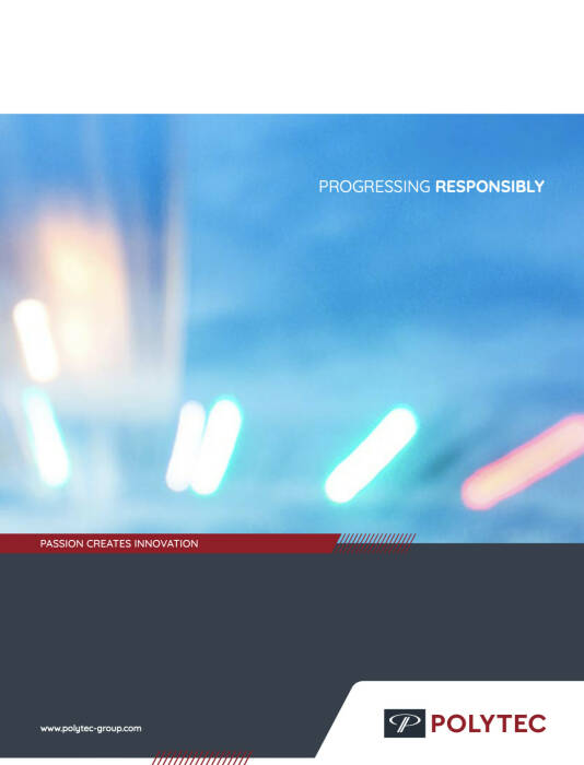 Rückseite Polytec Geschäftsbericht 2021