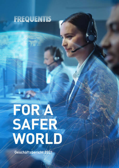 Vorderseite Frequentis Geschäftsbericht 2021