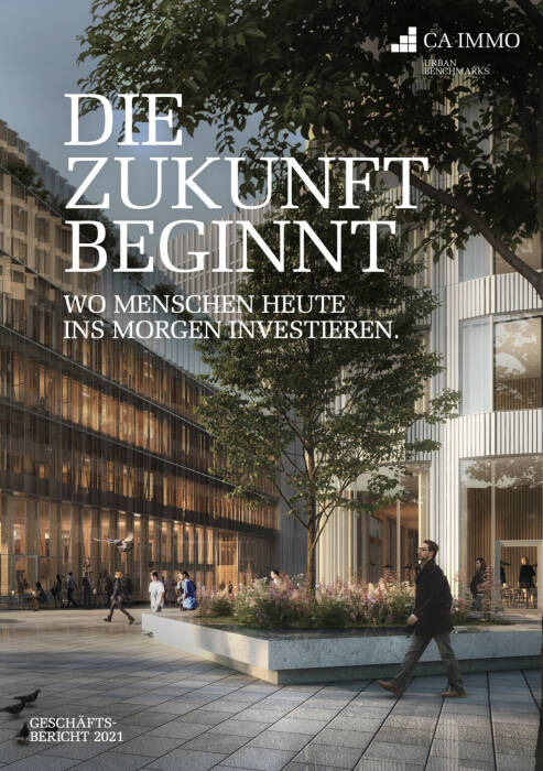 Vorderseite CA Immo Geschäftsbericht 2021