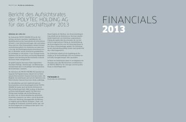 Polytec Geschäftsbericht 2013 - Financials 2013