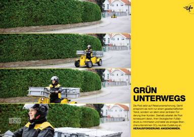 &Ouml;sterreichische Post - Gr&uuml;n unterwegs